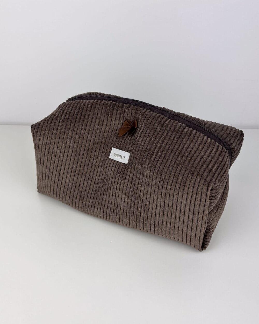 Kosmetyczka Sztruks Choco 2 sztruksowa kosmetyczka handmade